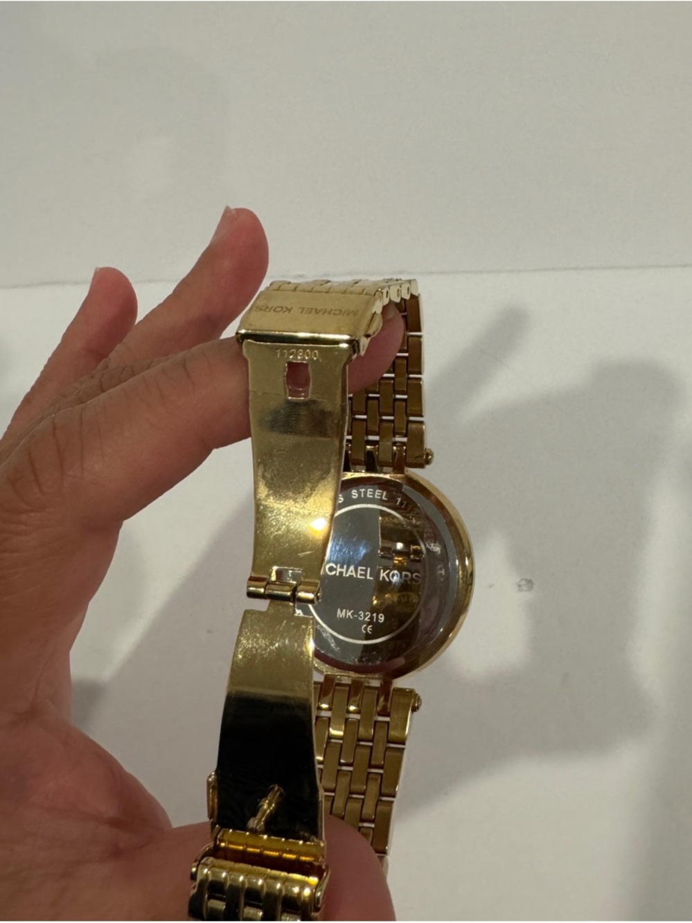 Michael Kors Gold Tone Crystal-Accented Watch - Picture 6 of 6